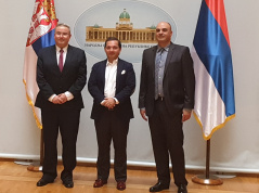 3. septembar 2019. Potpredsednik Narodne skupštine prof. dr Vladimir Marinković sa predstavnicima preduzeća Gaon Group